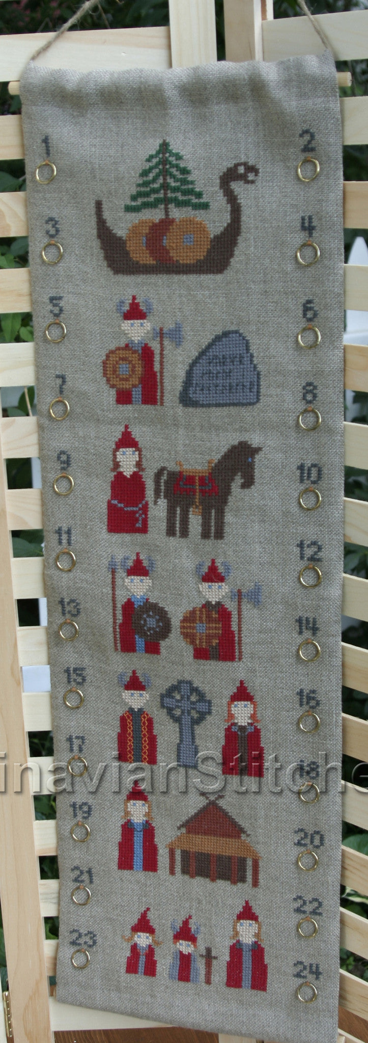 Viking Advent Calendar - Cross Stitch Kit Viking Advent Calendar - Cross Stitch Kit