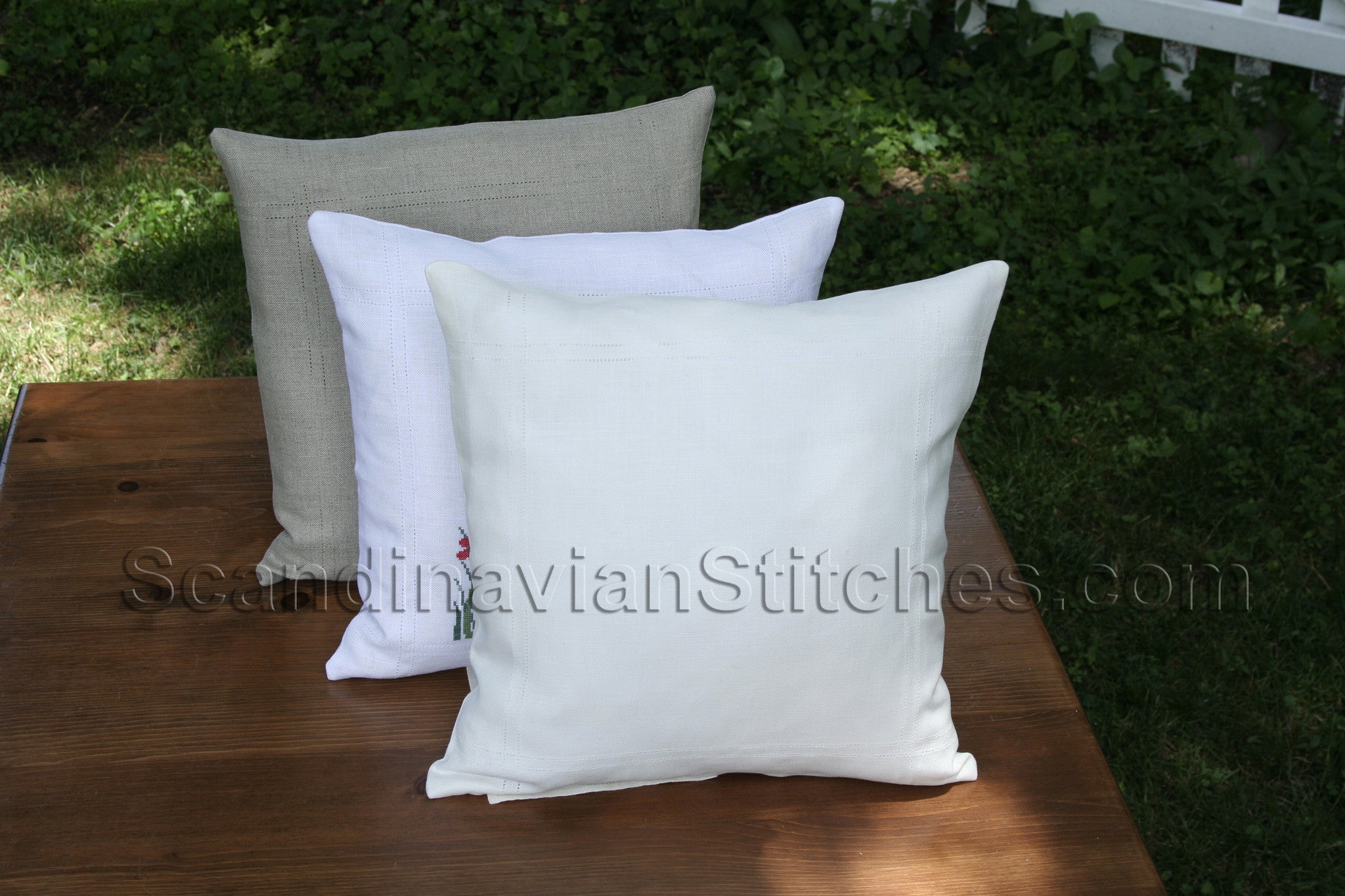 Double Hem Stitched Pillow Cover Double Hem Stitched Pillow Cover