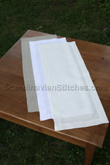 Double Hem Stitched Small Runner