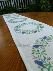 Blue Birds Table Runner