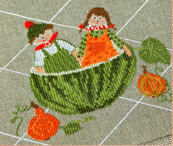 Stickmuster Oktober (October Chart)